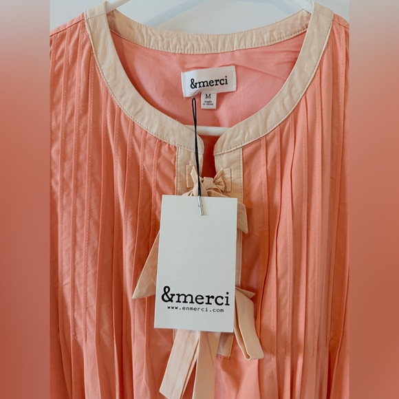 New! Pretty as a Peach, midi dress by &Merci, sz M - Picture 3 of 8